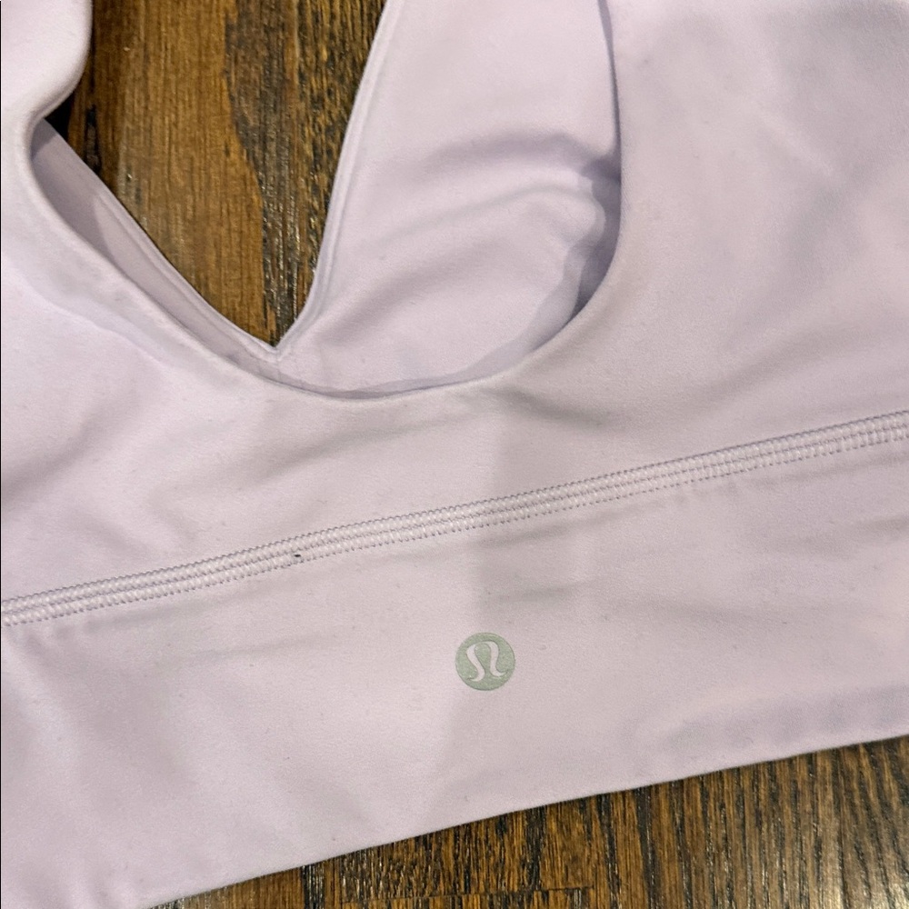lululemon athletica Light Purple Sports Bra 8 used - Picture 2 of 4